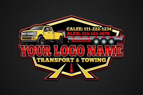 Trucking Company Logo Moving Truck Hotshot Logo Semi Truck Etsy