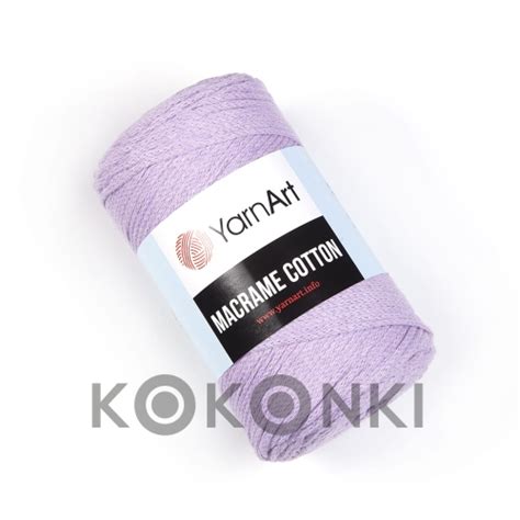 Sznurek YarnArt Macrame Cotton 3mm 765 Lawenda Kokonki Motki Ombre