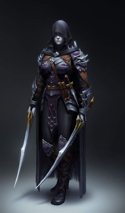 Female Hooded Drow Assassin