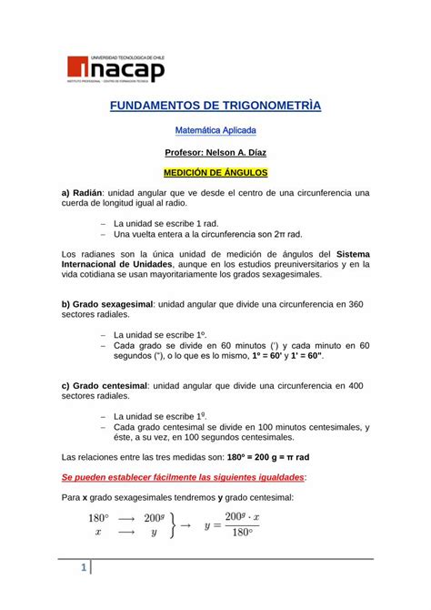 PDF Guía N1 de Trigonometría DOKUMEN TIPS