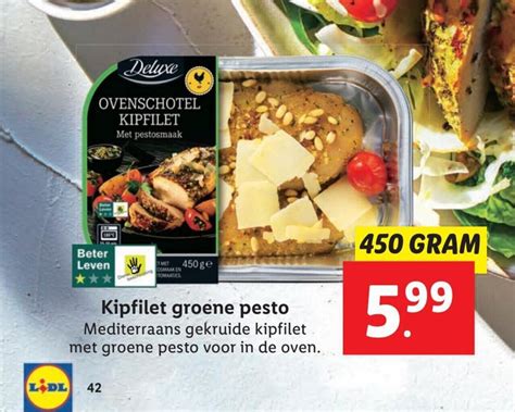 Kipfilet Groene Pesto 450 Gram Aanbieding Bij Lidl