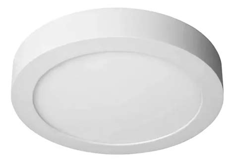 Panel Plafon Led Aplicar Redondo Blanco 6w Candil