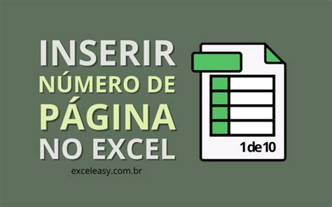 Como Inserir Número De Página No Excel Excel Easy