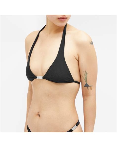 Gcds Logo Bikini Bra In Black Lyst