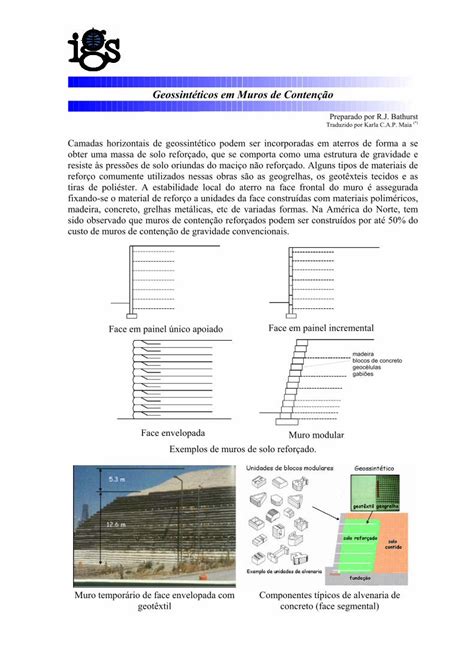 PDF Geossintéticos em Muros de Contenção DOKUMEN TIPS