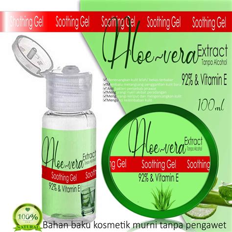 Jual Aloe Vera Lidah Buaya Gel Pelembab Kulit Dan Rambut Gr