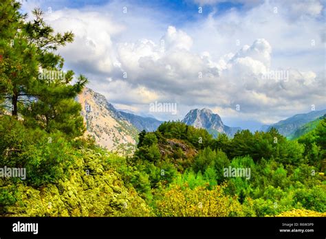 Mountains And Clouds Stock Photo - Alamy