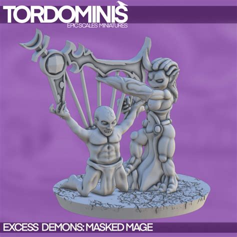 D Printable Excess God Demon Mage Mm Mm By Tordo Miniatures