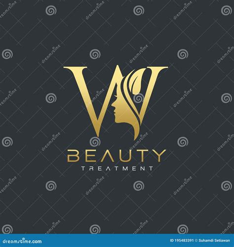 Vetor De Design Do Logotipo Da Cara De Beleza De Luxo Letra