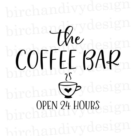 326 Coffee Bar Sign Svg Free SVG PNG EPS DXF File