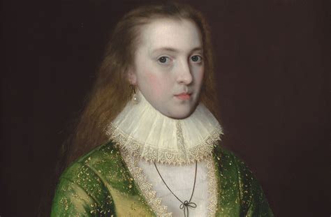 Portrait Of Mary Darrell Attributed To Robert Peake The Elder Pearl