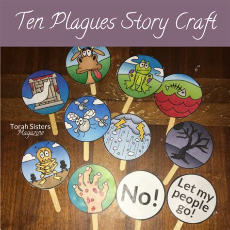 Ten Plagues Craft Printable 2017 - Torah Sisters