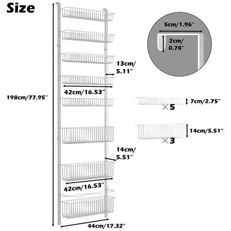 Covaodq Tier Pantry Door Organization And Storage Over The Door