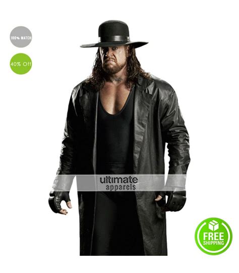 Undertaker Wwe Replica Trench Leather Costume Coat