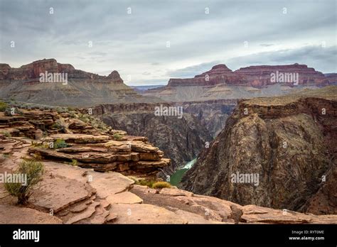 View From Plateau Point In The Gorge Of The Grand Canyon To The