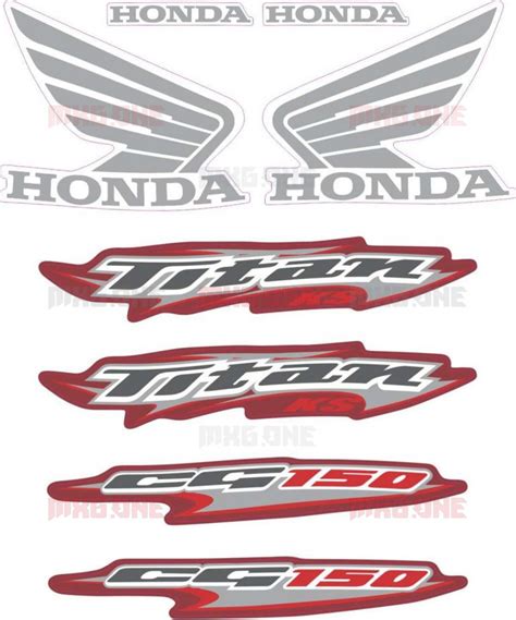 Honda Cg Titan Decals Set Mxg One Best Moto Decals