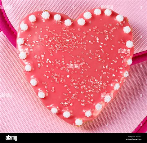 PINK HEART SHAPED CAKE Stock Photo - Alamy