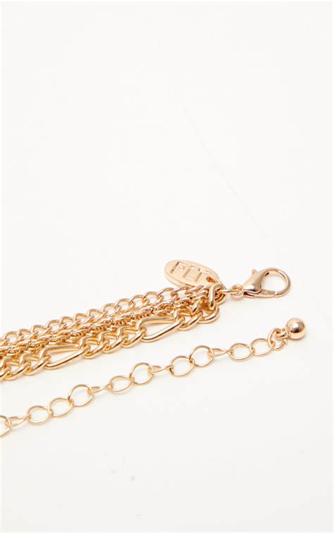 Gold Love Coin Layered Necklace | PrettyLittleThing USA