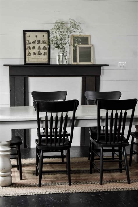 Rustic Black Farmhouse Dining Chairs Rocky Hedge Farm