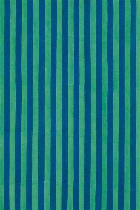 fabric stripes blue green | Lisa Corti