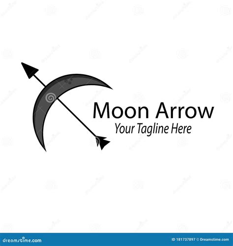 Moon Arrow Logo Stock Vector Illustration Of Night 181737897