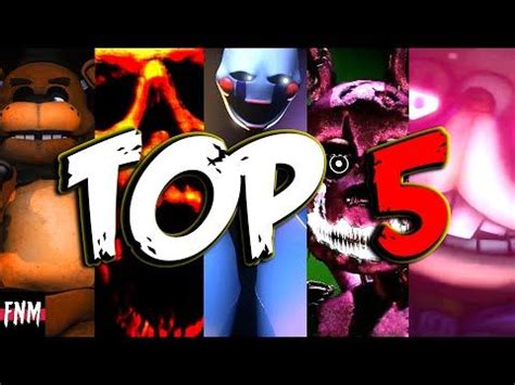 TOP 5 FNAF SONGS ANIMATIONS (Five Nights Music 2020) - YouTube | Fnaf ...