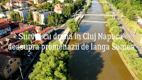 Survol Cu Drona In Cluj Napoca In Zona De Promenada De Langa Somes