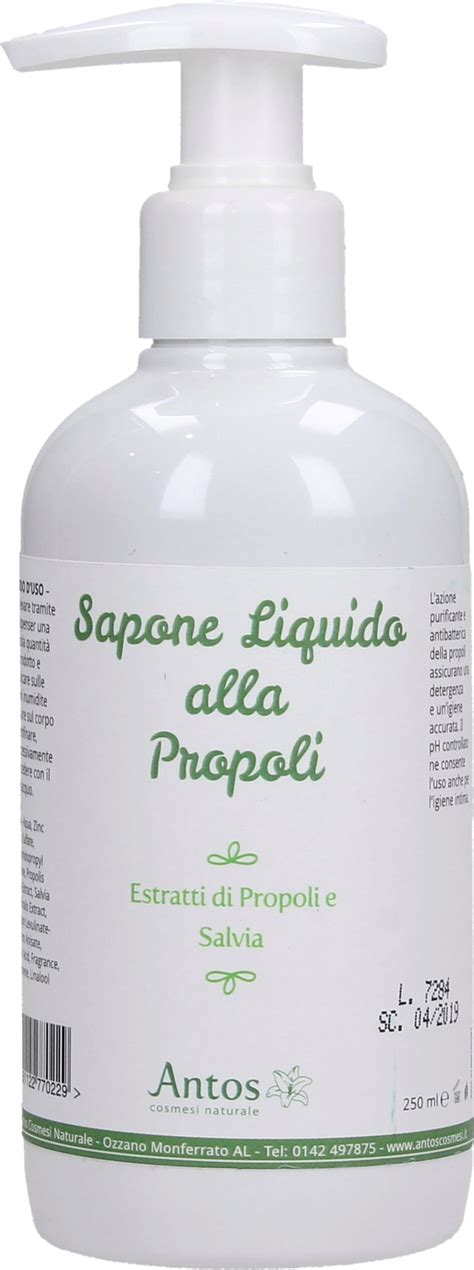 Antos Sapone Liquido Alla Propoli Ecco Verde Italia