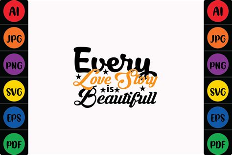 Every Love Story Is Beautiful Graphic By Mina Akter · Creative Fabrica