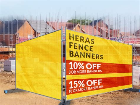 Heras Fencing Banners Full Colour Big Value Banners