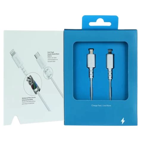 Anker Powerline Select Usb C Cable With Lightning Connector 6ft Apple Mfi Certified White