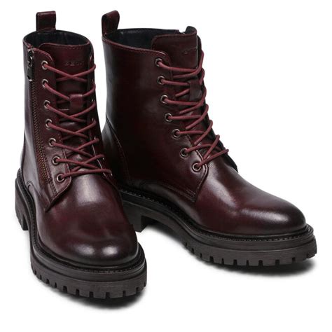 Botas Geox D Iridea A D Hra C Bordeaux Zapatos Es