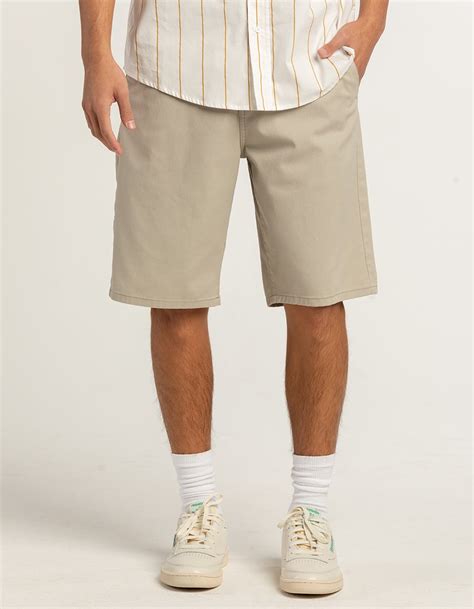 RSQ Mens Long 10" Chino Shorts - KHAKI | Tillys