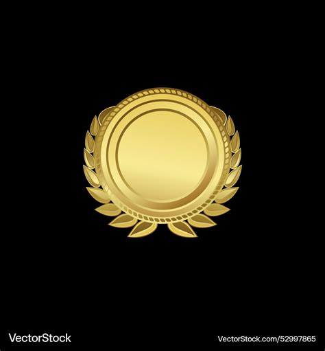 Gold Winner Badge Royalty Free Vector Image Vectorstock