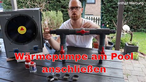 Wärmepumpe am Pool anschließen Poolhammer Proline Mini 12m3