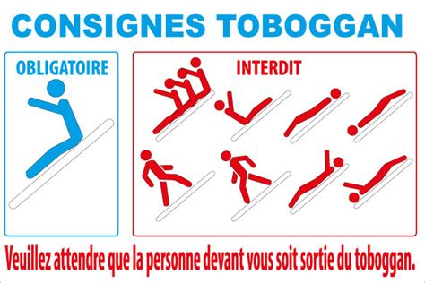 Toboggan Jr Signaletic Panneaux Campings