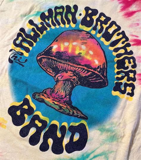 Vintage Allman Brothers Tie Dye Graphic T Shirt Etsy