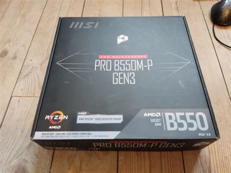 Msi Pro B550m P Gen3 Motherboard Micro Atx Am4 Amd Ryzen 5000 Ready Ddr4 B £95 00