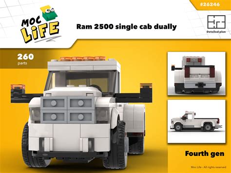 Lego® Custom Instructions Ram 2500 Single Cab Dually Fourth Gen