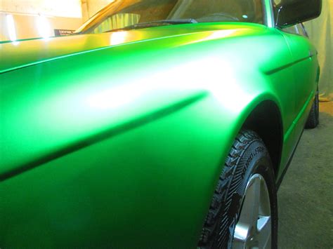 Пленка Зеленый матовый хром — BMW 5 series (E34), 2,5 л, 1992 года ...