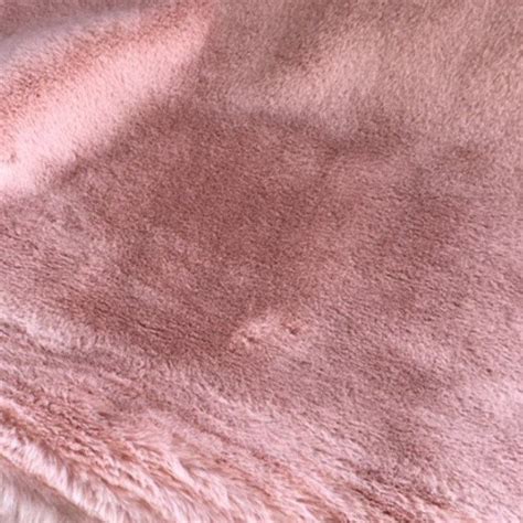 Luxury Faux Fur Fabric Dusty Rose Premium Quality Material Premium