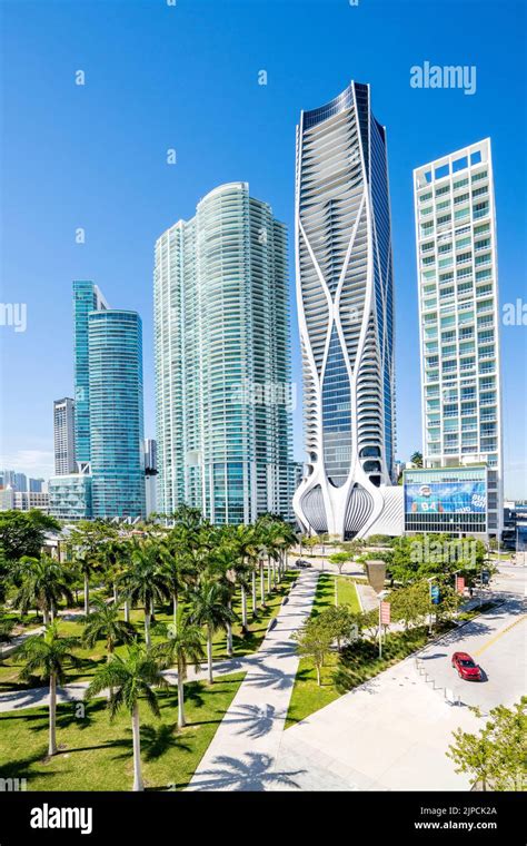 Skyline,One Museum Plaza,Frost Science Museum and Perez Art Museum,Downtown Miami Miami City ...