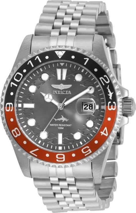 Invicta Pro Diver Quartz Charcoal Dial Coke Bezel Men S Watch 30621