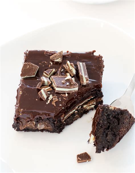 Andes Mint Brownies (Made with Andes Mints!) - Chef Savvy