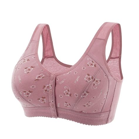 Nerohusy Lightning Deals Of Today Womens Wireless Front Closing Bra No Underwire Plus Size