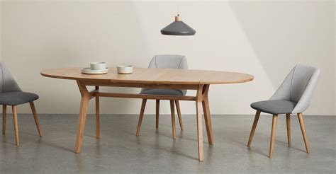 Jenson 6 8 Oval Extending Dining Table Oak MADE Oak Dining Table