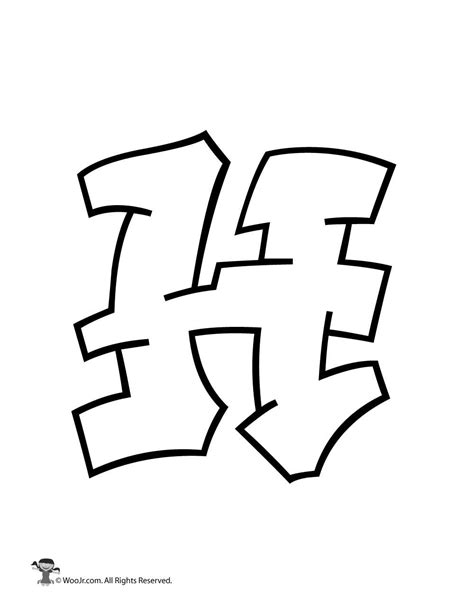 Graffiti Letter H