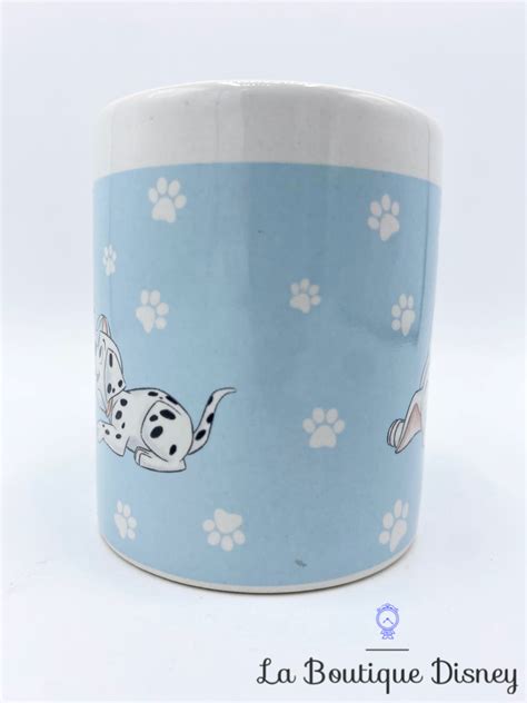 Tasse Les Dalmatiens Disney Mug Expresso Mini Bleu Chien Chiot