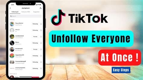 How To Unfollow Everyone On Tiktok At Once Easy Method YouTube