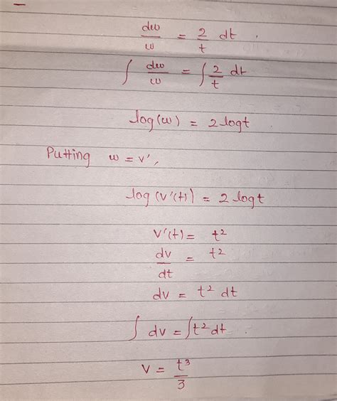 Solved Consider The Differential Equation T 2 D 2y Dt 2 2t Dy Dt 2y